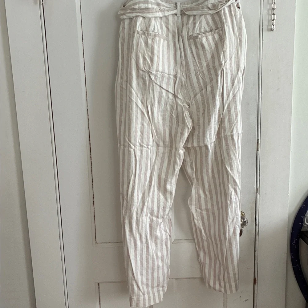 Torrid Beige and White Striped Pants - Picture 5 of 5